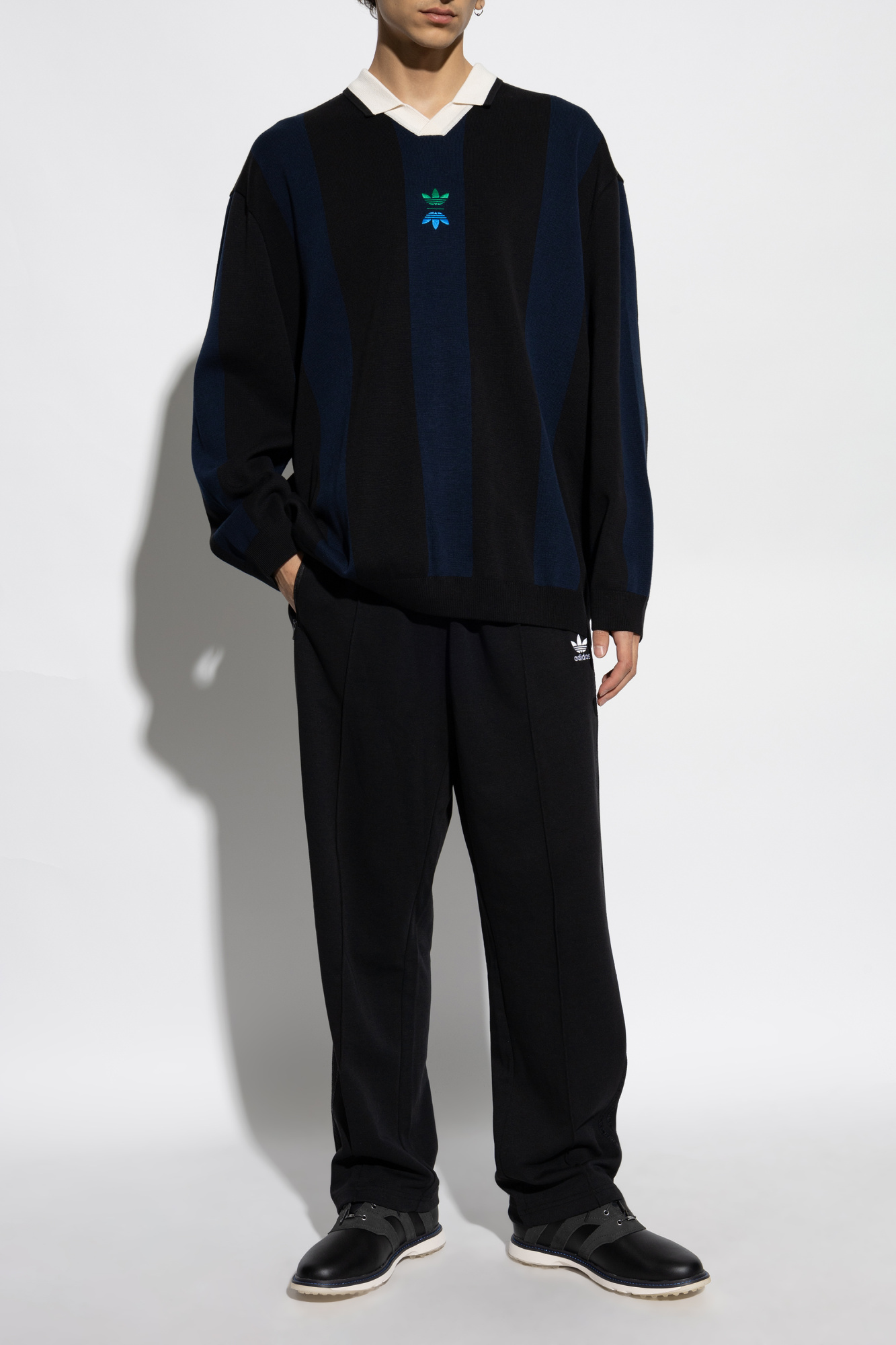 adidas rolling links long sleeve polo shirt